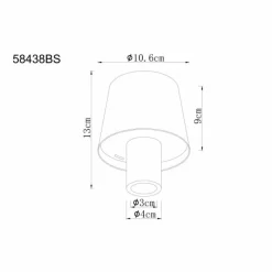 Luminaires Globo Lighting Vannie Lampe à poser LED Vert, 1 lumière