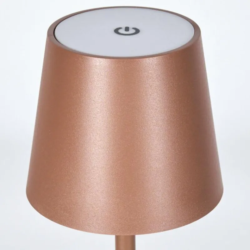 hofstein Vannie Lampe de table d'extérieur, Lampe à poser LED Brun, 1 lumière