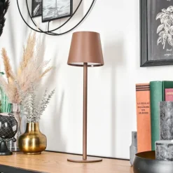 hofstein Vannie Lampe de table d'extérieur, Lampe à poser LED Brun, 1 lumière