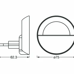 Luminaires Ledvance veilleuse LEDVANCE LUNETTA Blanc, 1 lumière* Éclairage Led
