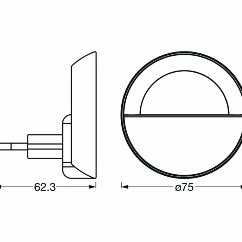 Luminaires Ledvance veilleuse LEDVANCE LUNETTA Blanc, 1 lumière* Éclairage Led