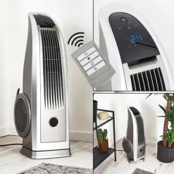 hofstein Ventilateur Benidorm Noir, Argenté, Télécommandes