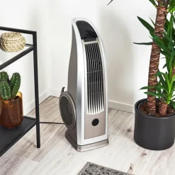 hofstein Ventilateur Benidorm Noir, Argenté, Télécommandes