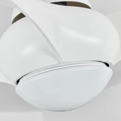 hofstein Ventilateur de plafond Malloa LED Blanc, 1 lumière, Télécommandes