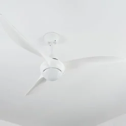 hofstein Ventilateur de plafond Malloa LED Blanc, 1 lumière, Télécommandes