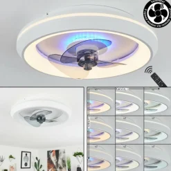 hofstein Ventilateur de plafond Tirkkala LED, 1 lumière