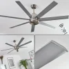 hofstein Ventilateur de plafond Aargaard Acier inoxydable, Télécommandes