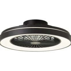 Luminaires Brilliant Ventilateur de plafond Brilliant Mazzaro LED Noir, 1 lumière, Télécommandes, Changeur de couleurs