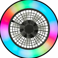 Luminaires Brilliant Ventilateur de plafond Brilliant Mazzaro LED Noir, 1 lumière, Télécommandes, Changeur de couleurs