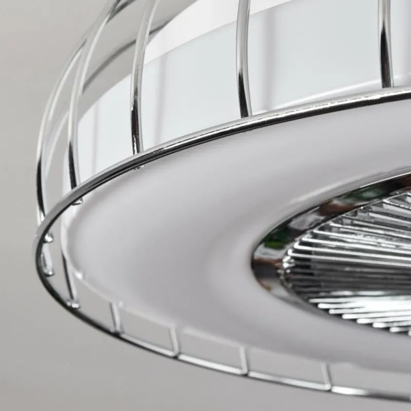 hofstein Ventilateur de plafond Burmeister LED Blanc, 1 lumière, Télécommandes