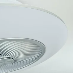 hofstein Ventilateur de plafond Chaville LED Blanc, 1 lumière, Télécommandes