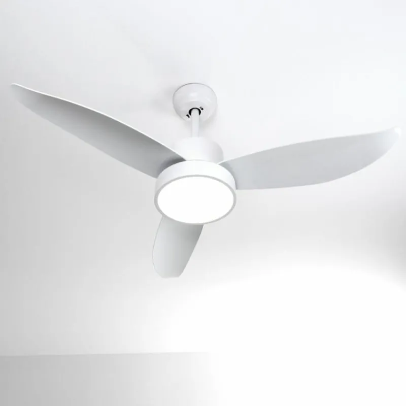 hofstein Ventilateur de plafond Doha LED Blanc, 1 lumière, Télécommandes