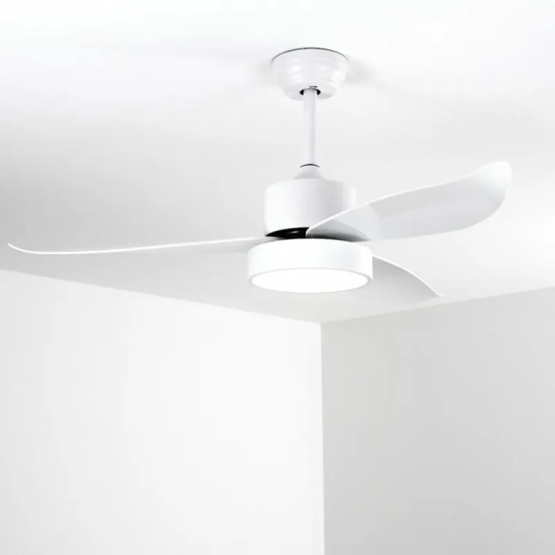 hofstein Ventilateur de plafond Doha LED Blanc, 1 lumière, Télécommandes