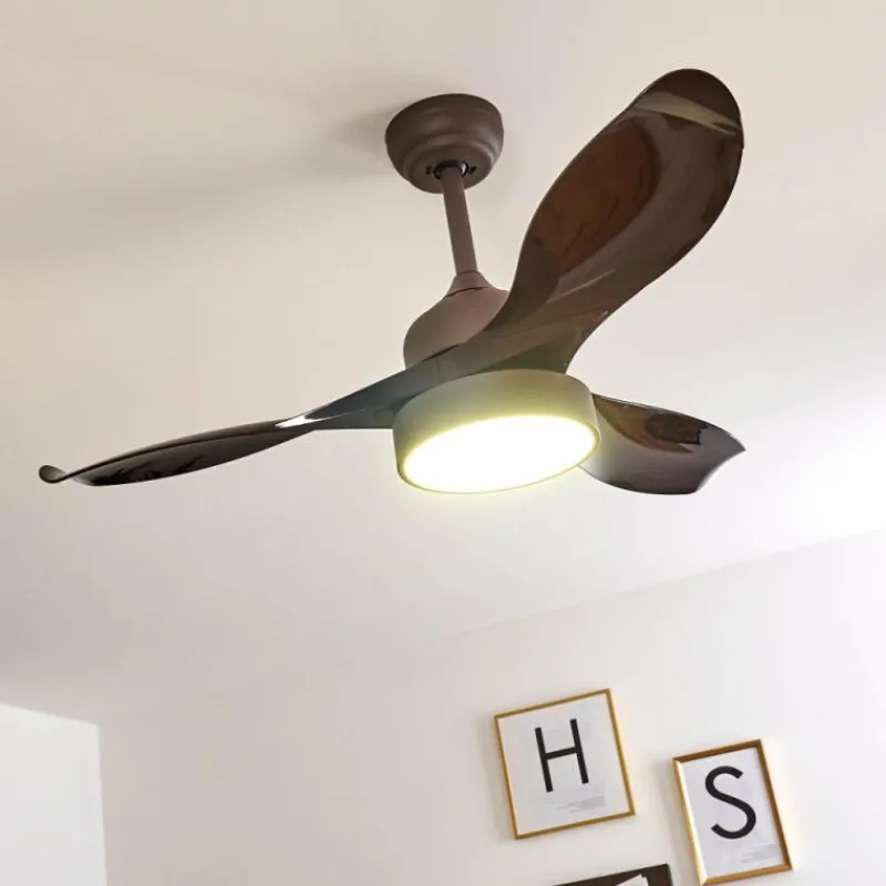 hofstein Ventilateur de plafond Doha LED Brun, 1 lumière, Télécommandes