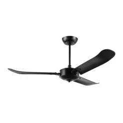 Luminaires Eglo Ventilateur de plafond Eglo HOI AN Noir, Télécommandes