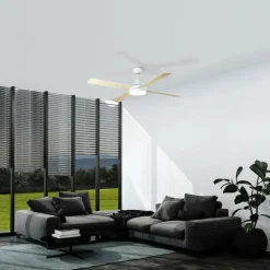 Luminaires Eglo Ventilateur de plafond Eglo TRINIDAD LED Blanc, 1 lumière