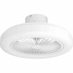 Luminaires Eglo Ventilateur de plafond Eglo ORTONA LED Blanc, 3 lumières
