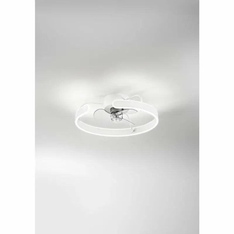 Luminaires Fabas Luce Ventilateur de plafond Fabas Luce Savoy LED Blanc, 1 lumière