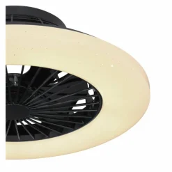 Luminaires Globo Lighting Ventilateur de plafond Globo TRAVO LED Noir, 1 lumière, Télécommandes