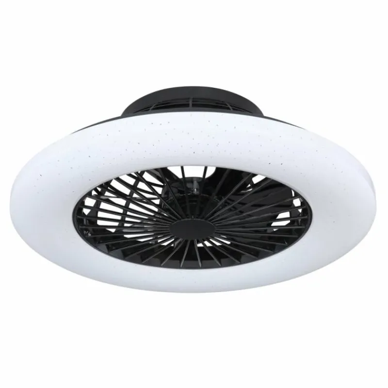 Luminaires Globo Lighting Ventilateur de plafond Globo TRAVO LED Noir, 1 lumière, Télécommandes