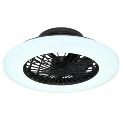 Luminaires Globo Lighting Ventilateur de plafond Globo TRAVO LED Noir, 1 lumière, Télécommandes