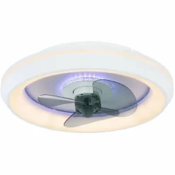 Luminaires Globo Lighting Ventilateur de plafond Globo JOEY LED Blanc, 1 lumière, Télécommandes