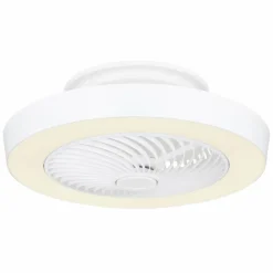 Luminaires Globo Lighting Ventilateur de plafond Globo DOMEY LED Blanc, 1 lumière, Télécommandes