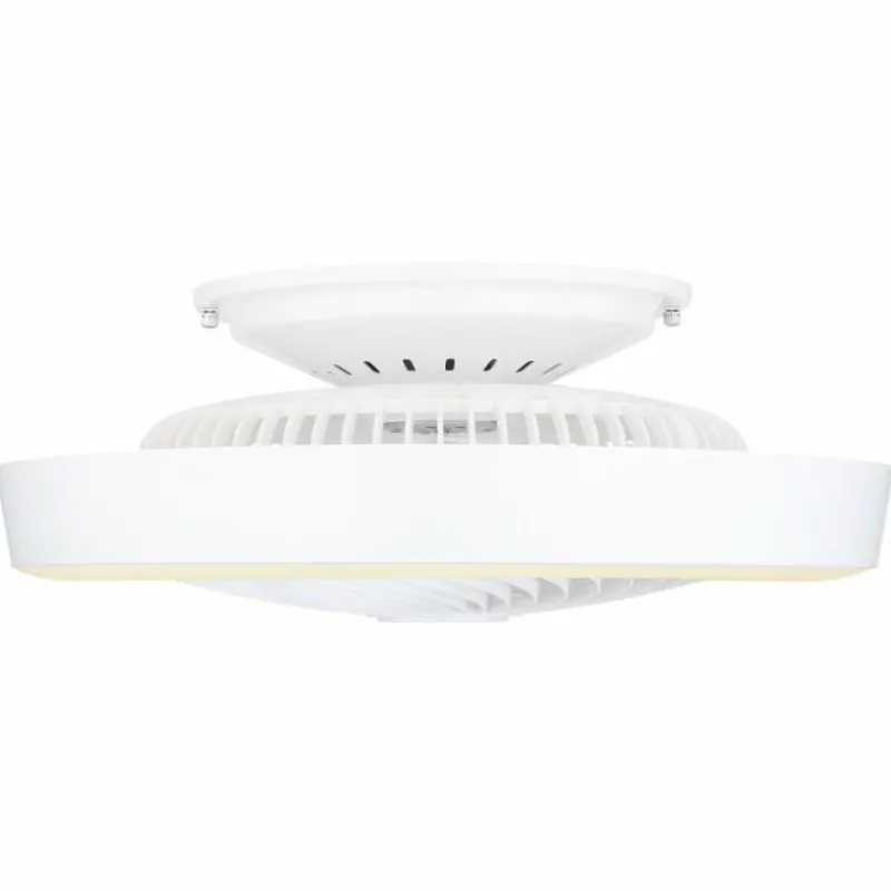 Luminaires Globo Lighting Ventilateur de plafond Globo DOMEY LED Blanc, 1 lumière, Télécommandes