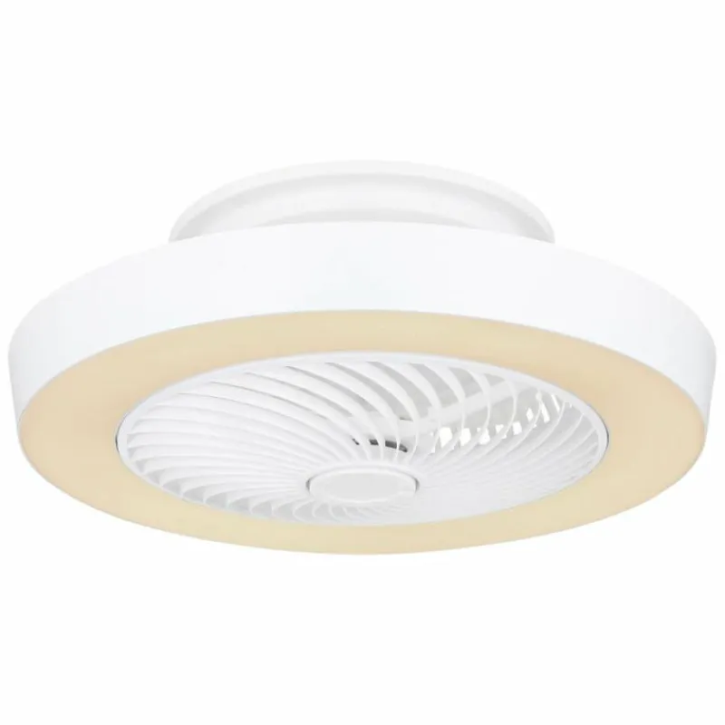 Luminaires Globo Lighting Ventilateur de plafond Globo DOMEY LED Blanc, 1 lumière, Télécommandes