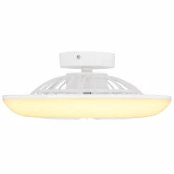 Luminaires Globo Lighting Ventilateur de plafond Globo LAFFEE LED Blanc, 1 lumière