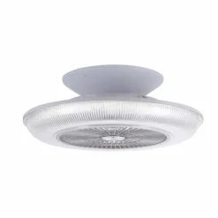 Luminaires Leuchten Direkt Ventilateur de plafond Leuchten Direkt DION LED Argenté, 1 lumière, Télécommandes, Changeur de couleurs