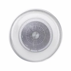 Luminaires Leuchten Direkt Ventilateur de plafond Leuchten Direkt DION LED Argenté, 1 lumière, Télécommandes, Changeur de couleurs