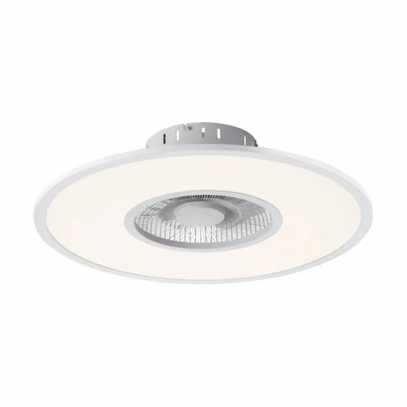Luminaires Leuchten Direkt Ventilateur de plafond Leuchten Direkt FLAT-AIR LED Argenté, 1 lumière, Télécommandes
