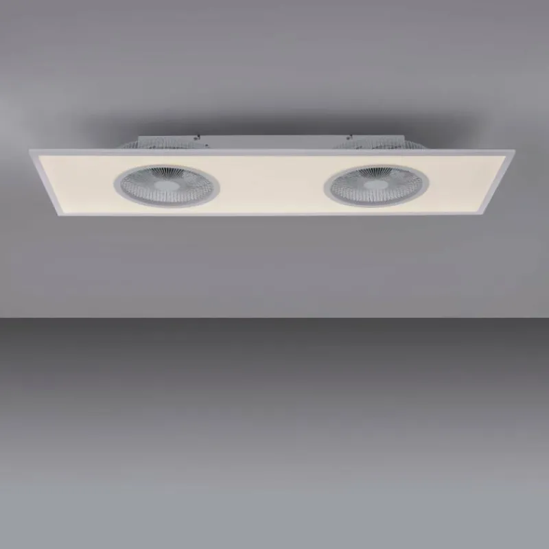 Luminaires Leuchten Direkt Ventilateur de plafond Leuchten Direkt FLAR-AIR LED Blanc, 1 lumière, Télécommandes