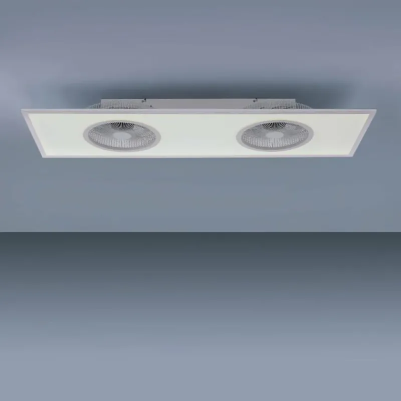 Luminaires Leuchten Direkt Ventilateur de plafond Leuchten Direkt FLAR-AIR LED Blanc, 1 lumière, Télécommandes