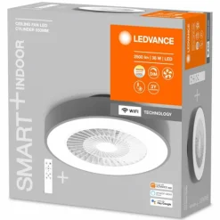 Luminaires Ledvance Ventilateur de plafond LEDVANCE Smart Gris, 1 lumière, Télécommandes
