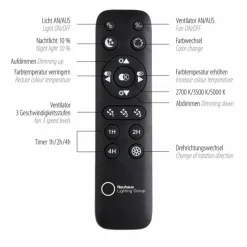 Luminaires Leuchten Direkt Ventilateur de plafond Leuchten-Direkt PATRICK LED Argenté, 1 lumière, Télécommandes, Changeur de couleurs