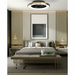 Luminaires Mantra Ventilateur de plafond Mantra TIBET LED Blanc, 1 lumière, Télécommandes