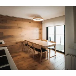 Luminaires Mantra Ventilateur de plafond Mantra TIBET LED Bois foncé, Blanc, 1 lumière, Télécommandes