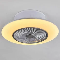 hofstein Ventilateur de plafond Nagoya LED Blanc, 1 lumière, Télécommandes
