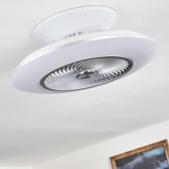 hofstein Ventilateur de plafond Nagoya LED Blanc, 1 lumière, Télécommandes