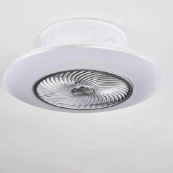 hofstein Ventilateur de plafond Nagoya LED Blanc, 1 lumière, Télécommandes