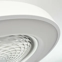 hofstein Ventilateur de plafond Penon LED Blanc, 1 lumière, Télécommandes