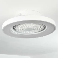hofstein Ventilateur de plafond Penon LED Blanc, 1 lumière, Télécommandes