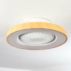 hofstein Ventilateur de plafond Penon LED Blanc, 1 lumière, Télécommandes
