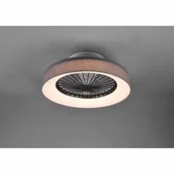 Luminaires Reality Ventilateur de plafond Reality Farsund LED Gris, 1 lumière, Télécommandes