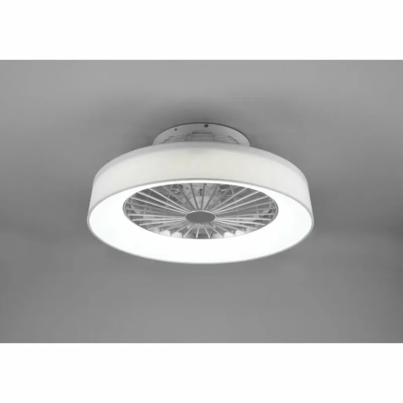 Luminaires Reality Ventilateur de plafond Reality Farsund LED Blanc, 1 lumière, Télécommandes