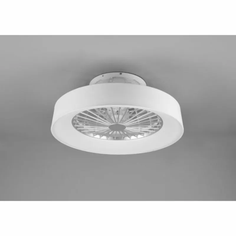 Luminaires Reality Ventilateur de plafond Reality Farsund LED Blanc, 1 lumière, Télécommandes