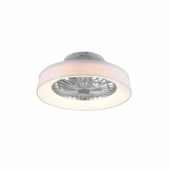 Luminaires Reality Ventilateur de plafond Reality Farsund LED Blanc, 1 lumière, Télécommandes