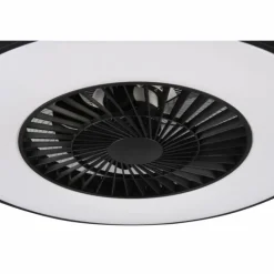 Luminaires Reality Ventilateur de plafond Reality Halmstad LED Noir, 1 lumière, Télécommandes